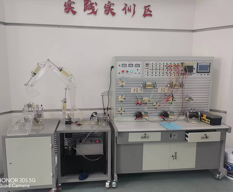 透明液压传动与挖掘机PLC控制实训装置
